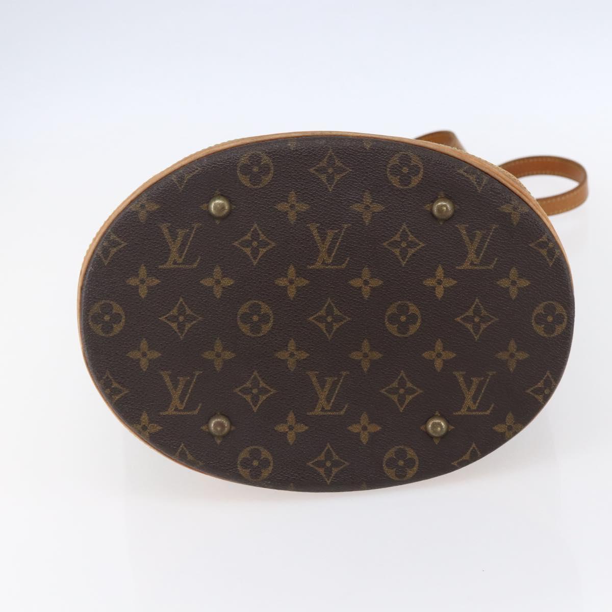 LOUIS VUITTON Monogram Bucket GM Shoulder Bag M42236 LV Auth ka398