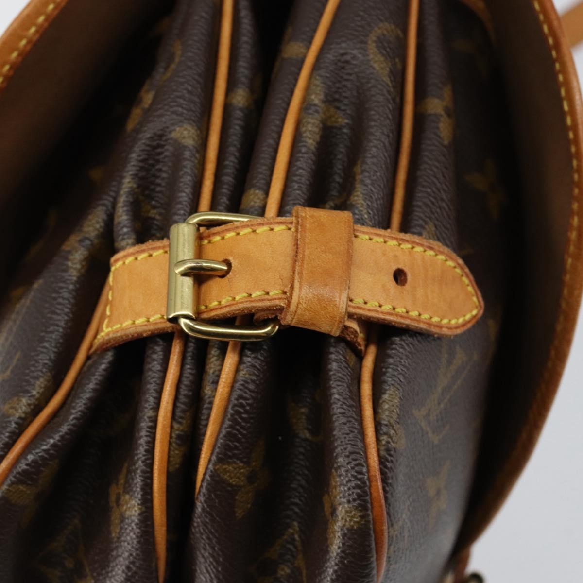 LOUIS VUITTON Monogram Saumur 30 Shoulder Bag M42256 LV Auth ka399