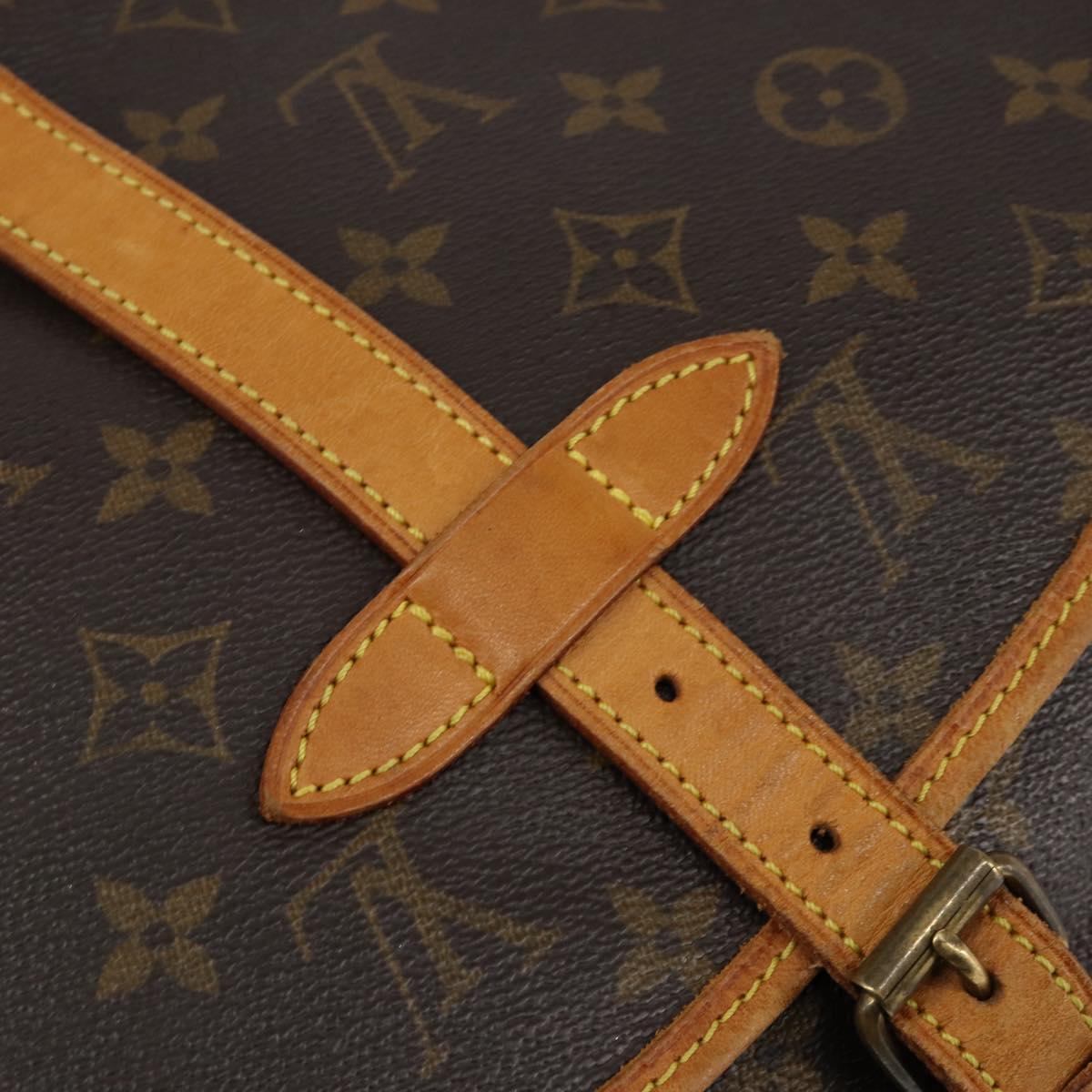 LOUIS VUITTON Monogram Saumur 30 Shoulder Bag M42256 LV Auth ka399