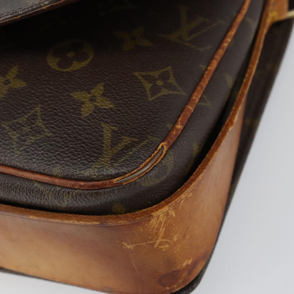 LOUIS VUITTON Monogram Cartouchiere GM Shoulder Bag M51252 LV Auth ka400
