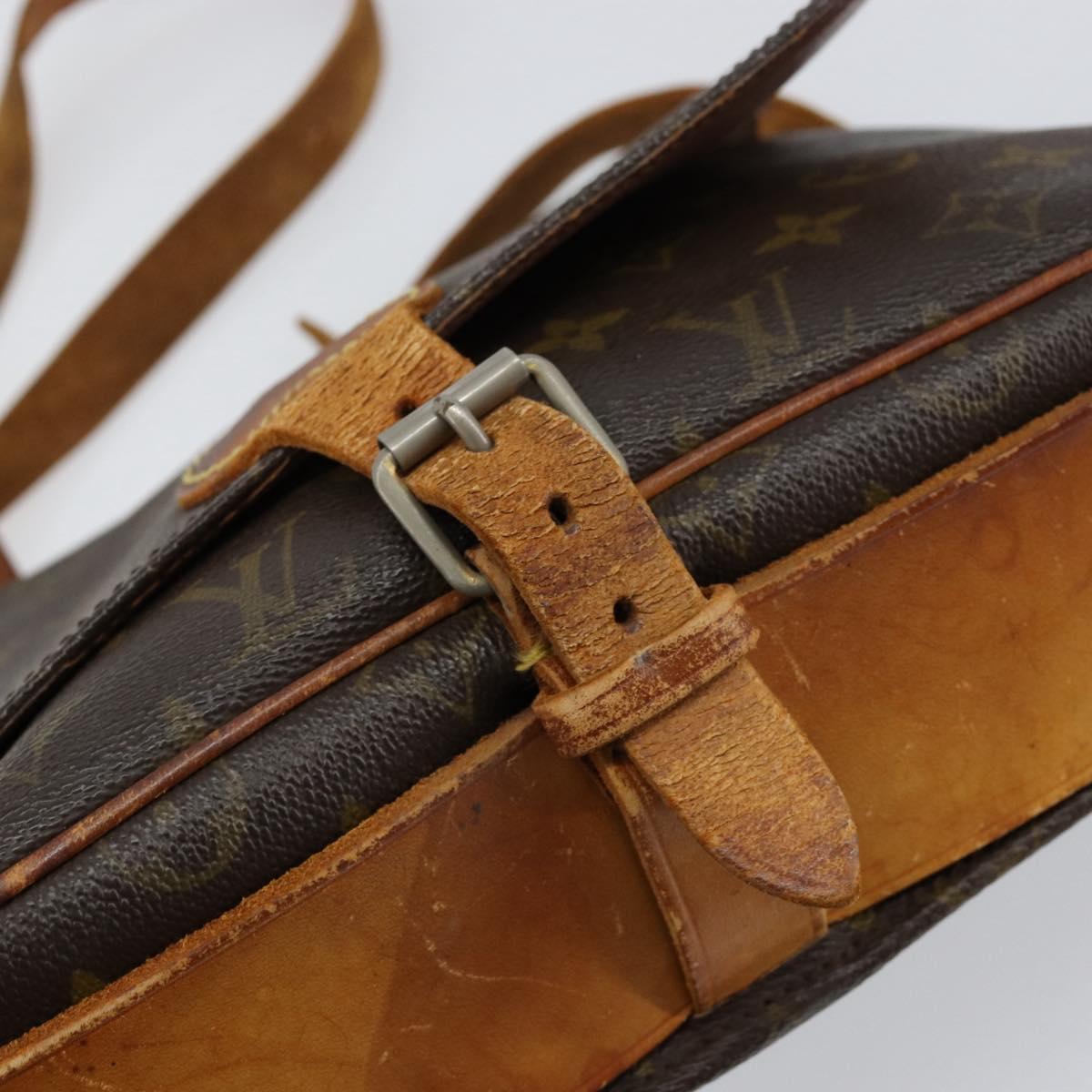 LOUIS VUITTON Monogram Cartouchiere GM Shoulder Bag M51252 LV Auth ka400