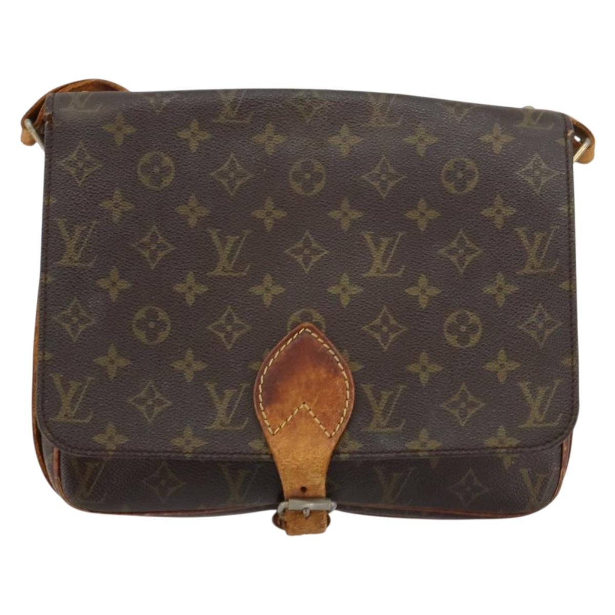 LOUIS VUITTON Monogram Cartouchiere GM Shoulder Bag M51252 LV Auth ka400