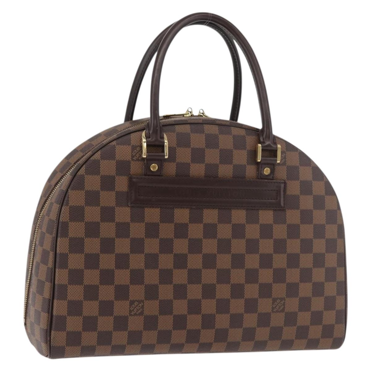 LOUIS VUITTON Damier Ebene Nolita Hand Bag N41455 LV Auth ka4006A