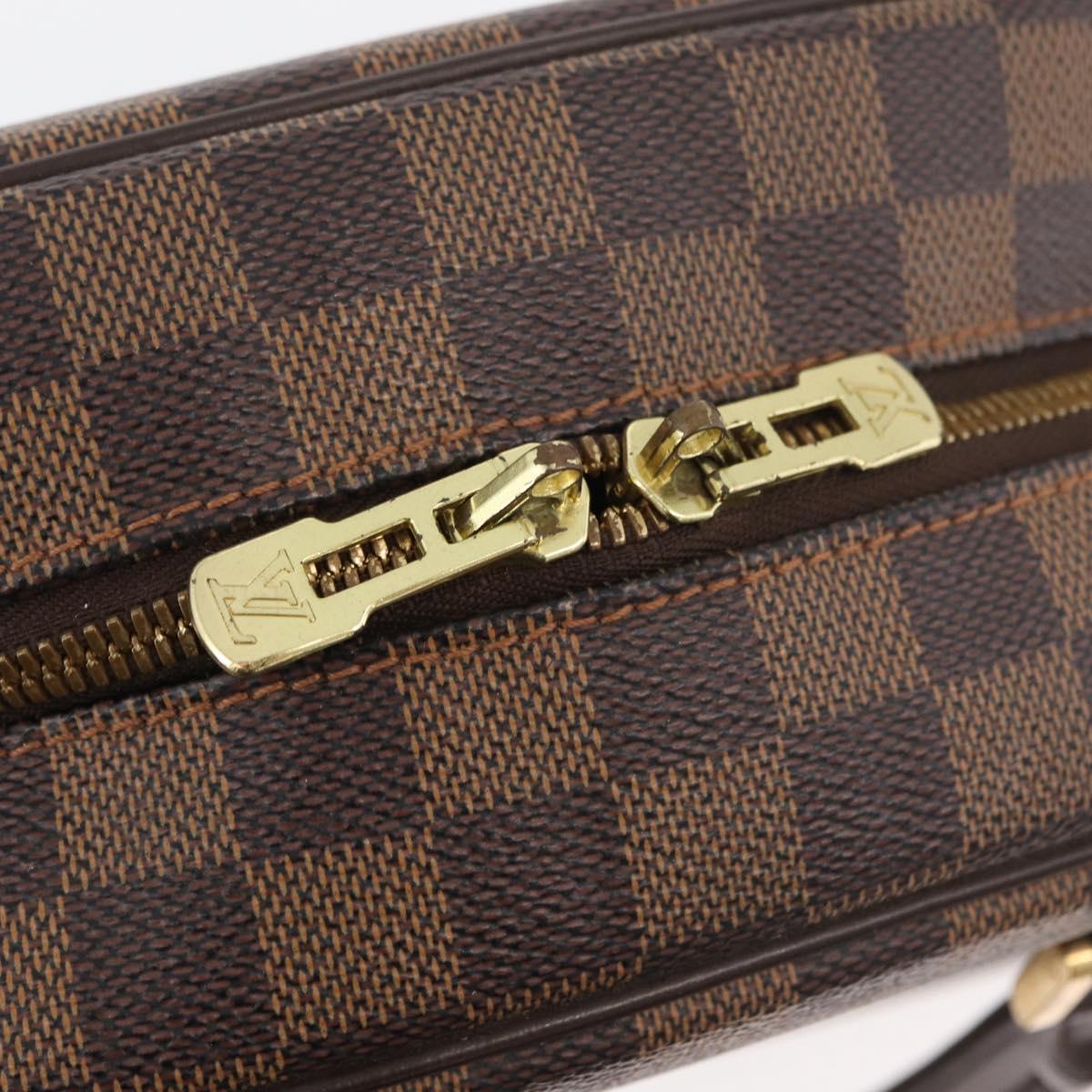 LOUIS VUITTON Damier Ebene Nolita Hand Bag N41455 LV Auth ka4006A