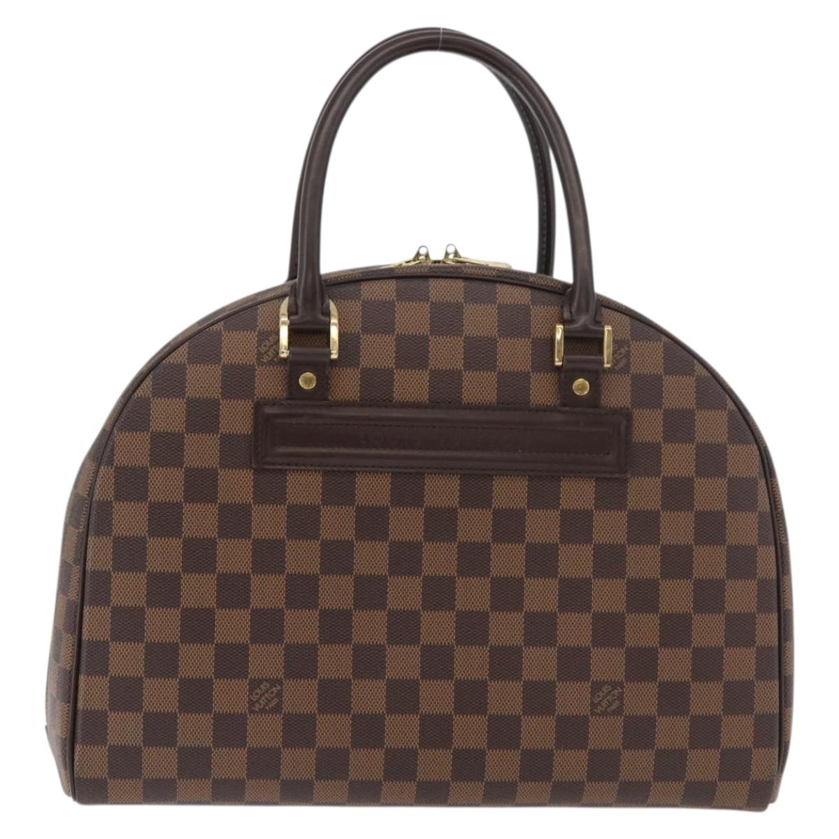 LOUIS VUITTON Damier Ebene Nolita Hand Bag N41455 LV Auth ka4006A