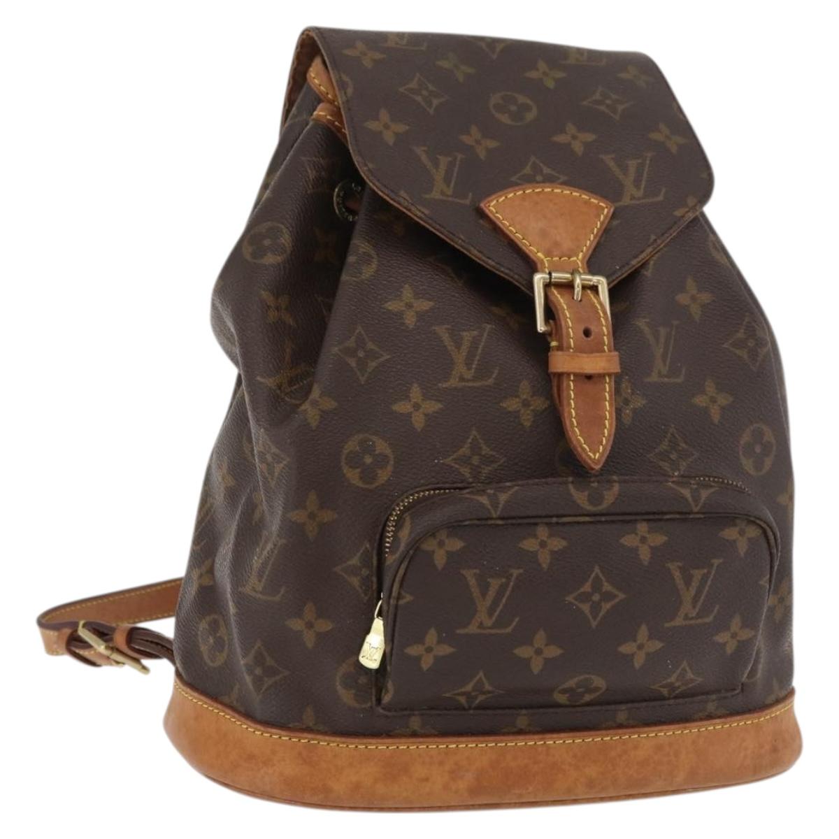 LOUIS VUITTON Monogram Montsouris MM Backpack M51136 LV Auth ka4016A