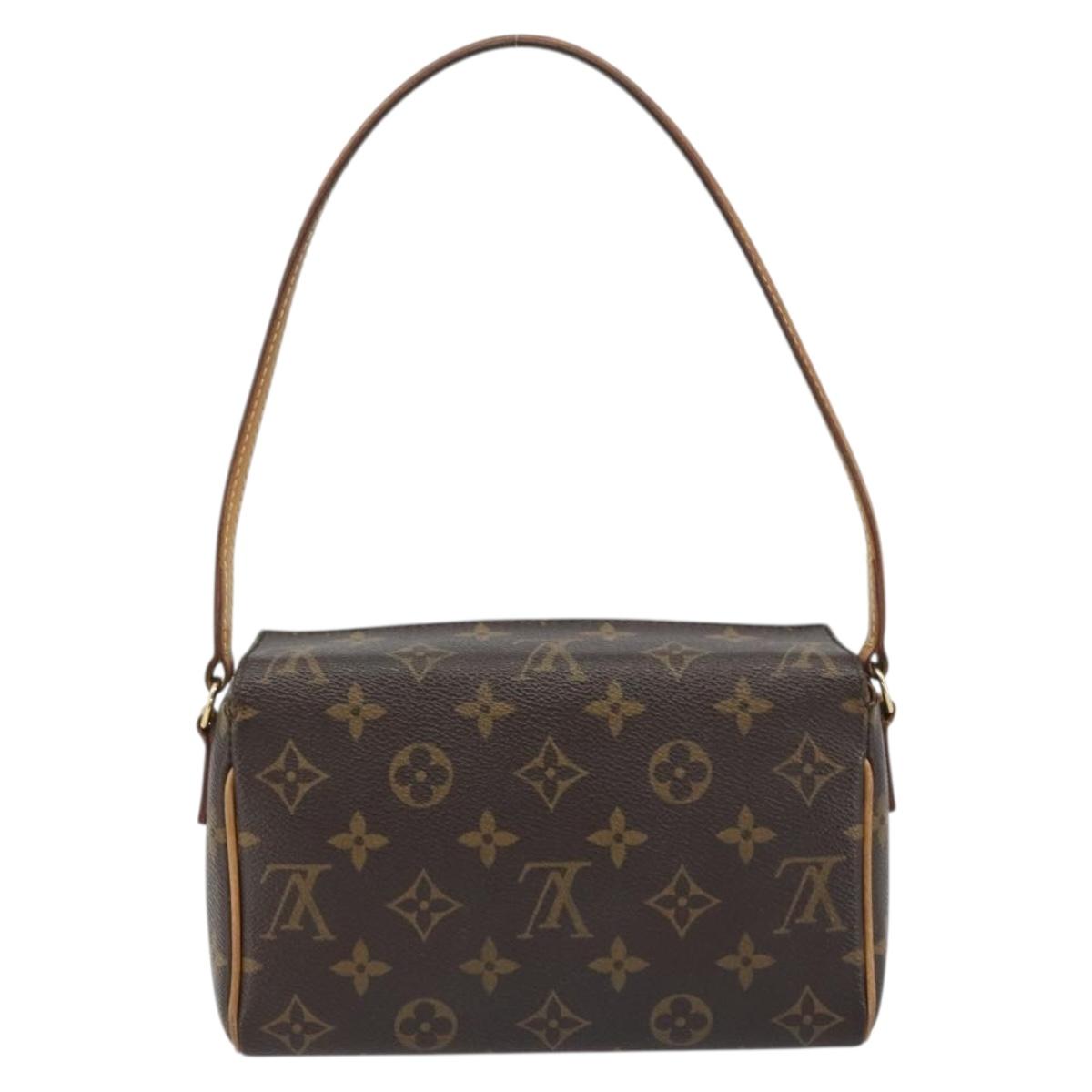 LOUIS VUITTON Monogram Recital Hand Bag M51900 LV Auth ka4022A
