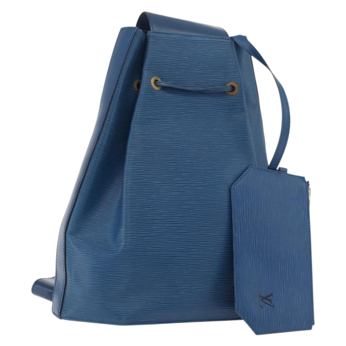 LOUIS VUITTON Epi Sac A Dos Shoulder Bag Blue M80155 LV Auth ka4025A