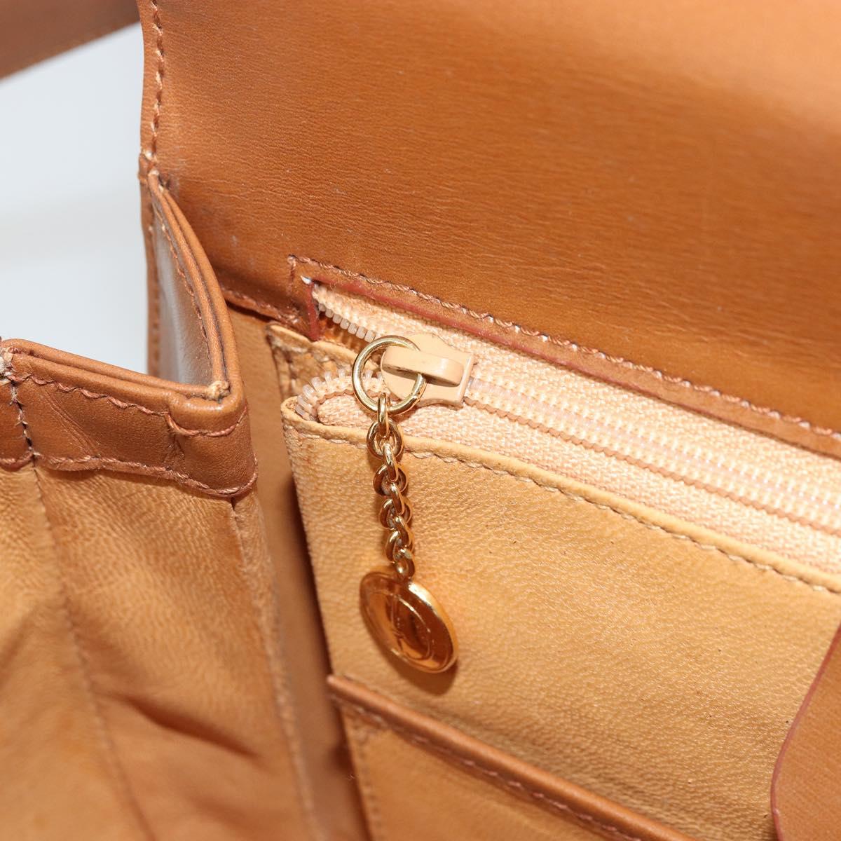 GUCCI Ready Lock Shoulder Bag Leather Brown Gold 001 46 1469 Auth ka4039A
