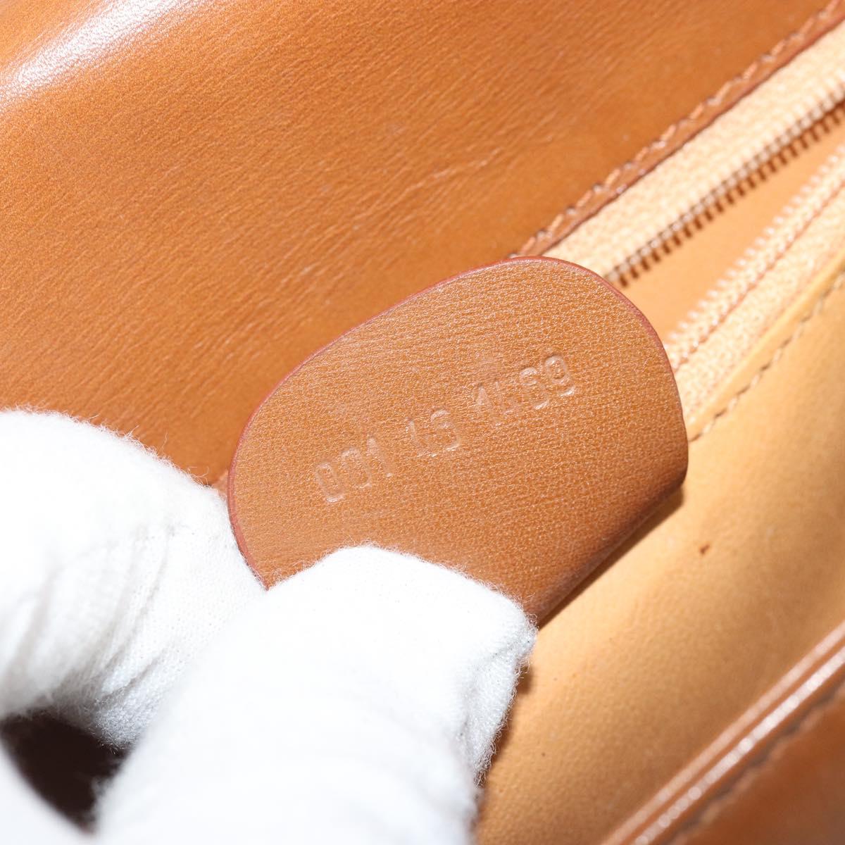 GUCCI Ready Lock Shoulder Bag Leather Brown Gold 001 46 1469 Auth ka4039A
