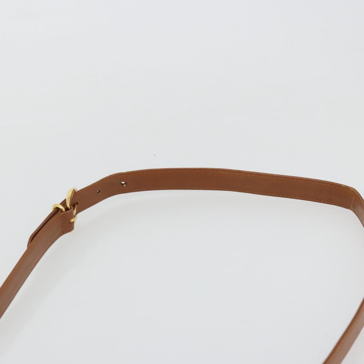 GUCCI Ready Lock Shoulder Bag Leather Brown Gold 001 46 1469 Auth ka4039A