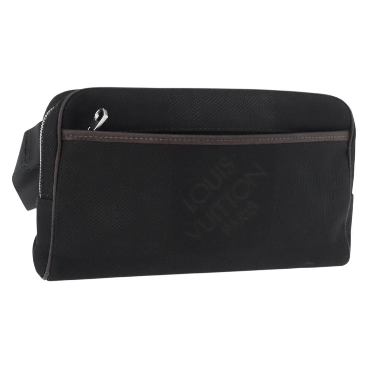LOUIS VUITTON Damier Geant Acrobat Shoulder Bag Canvas Black M93620 Auth ka4044