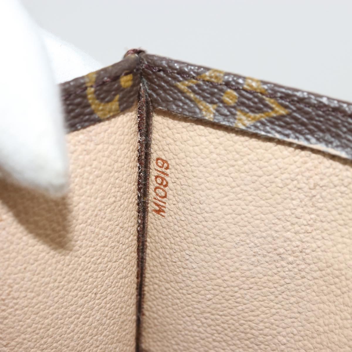 LOUIS VUITTON Monogram Sac Plat Hand Bag M51140 LV Auth ka4051