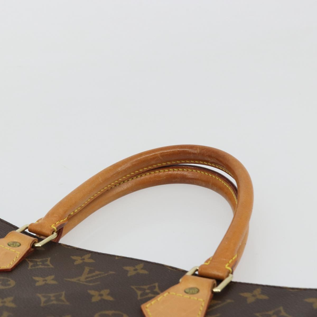 LOUIS VUITTON Monogram Sac Plat Hand Bag M51140 LV Auth ka4051