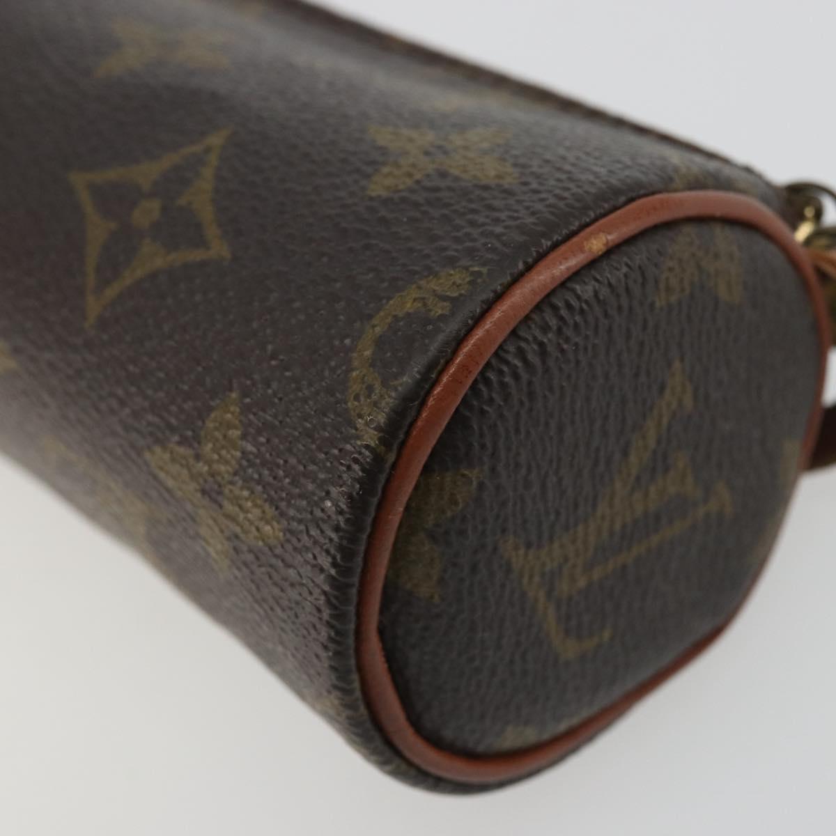 LOUIS VUITTON Monogram Papillon Pouch LV Auth ka4052