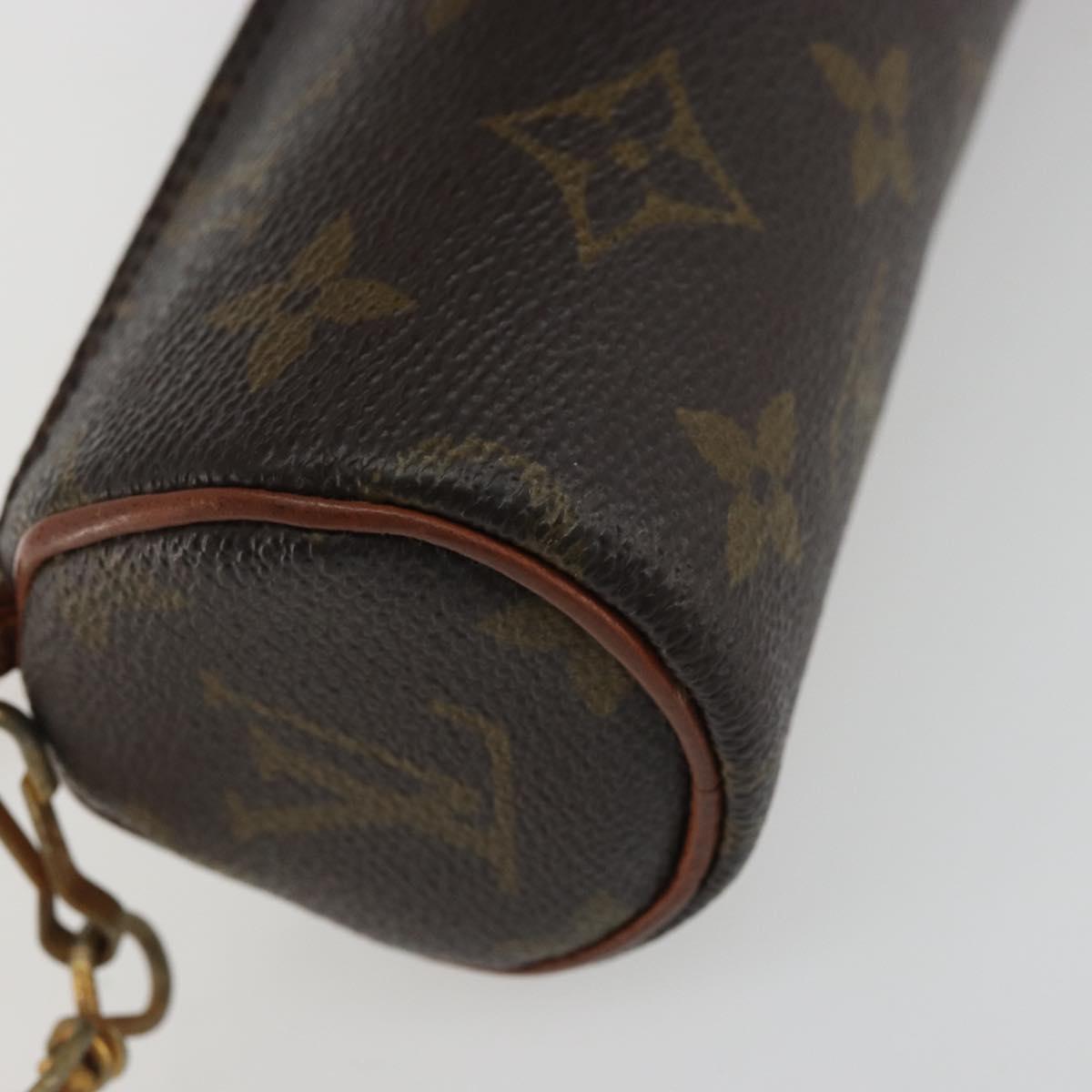 LOUIS VUITTON Monogram Papillon Pouch LV Auth ka4052