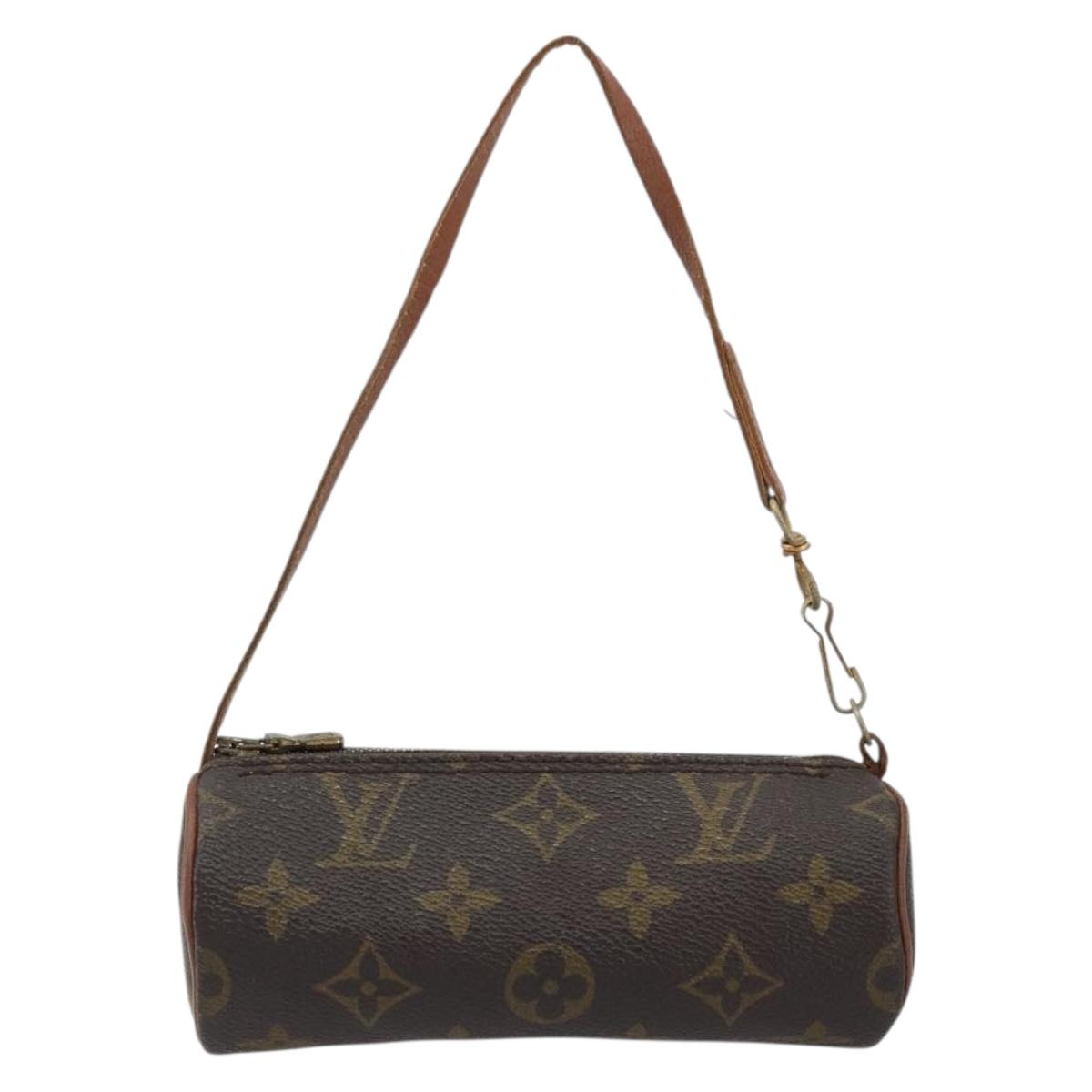 LOUIS VUITTON Monogram Papillon Pouch LV Auth ka4052