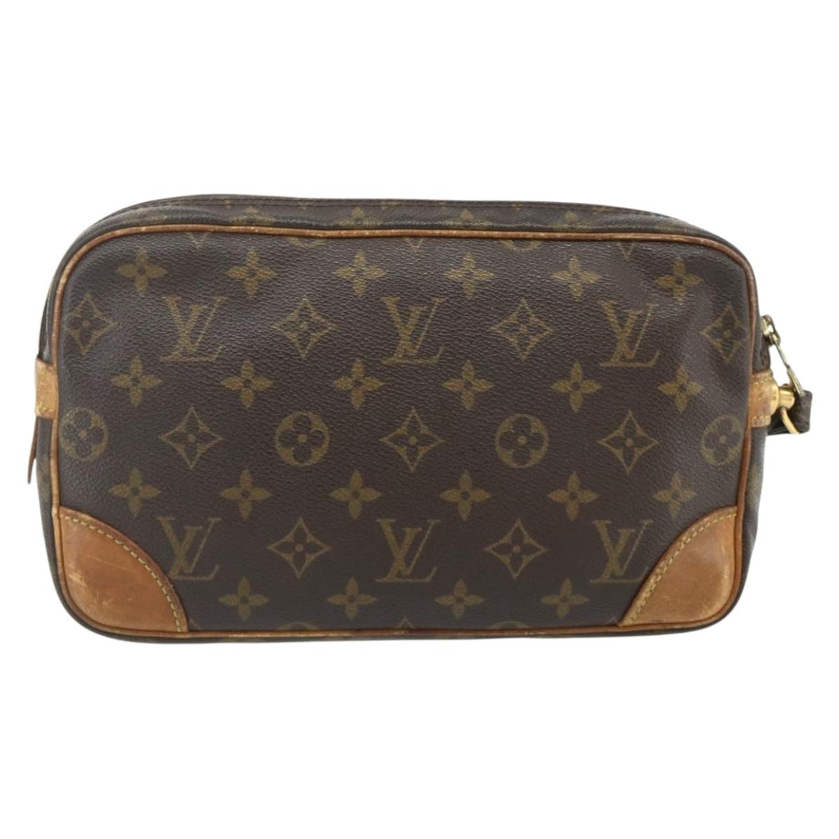 LOUIS VUITTON Monogram Marly Dragonne GM Clutch Bag M51825 LV Auth ka4071