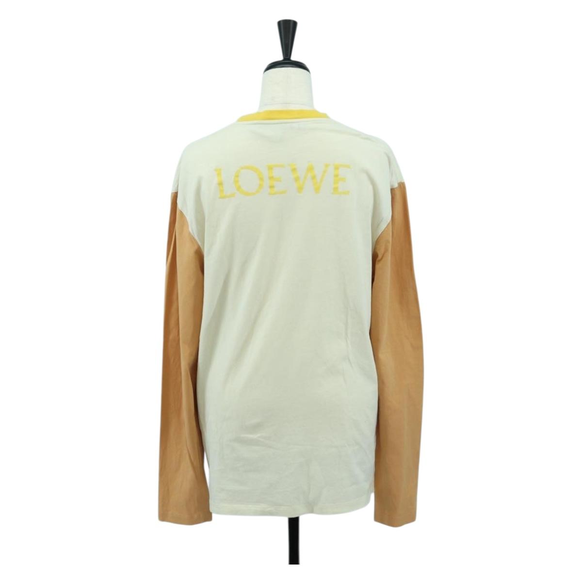 LOEWE LOEWE × Studio Ghibli Hin T Shirt Cotton White Orange Auth ka4076M