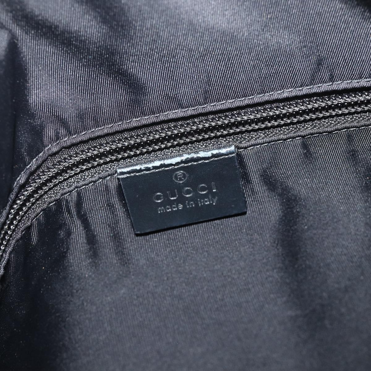 GUCCI GG Supreme Web Sherry Line Bag PVC Beige Silver 387111 Auth ka4079