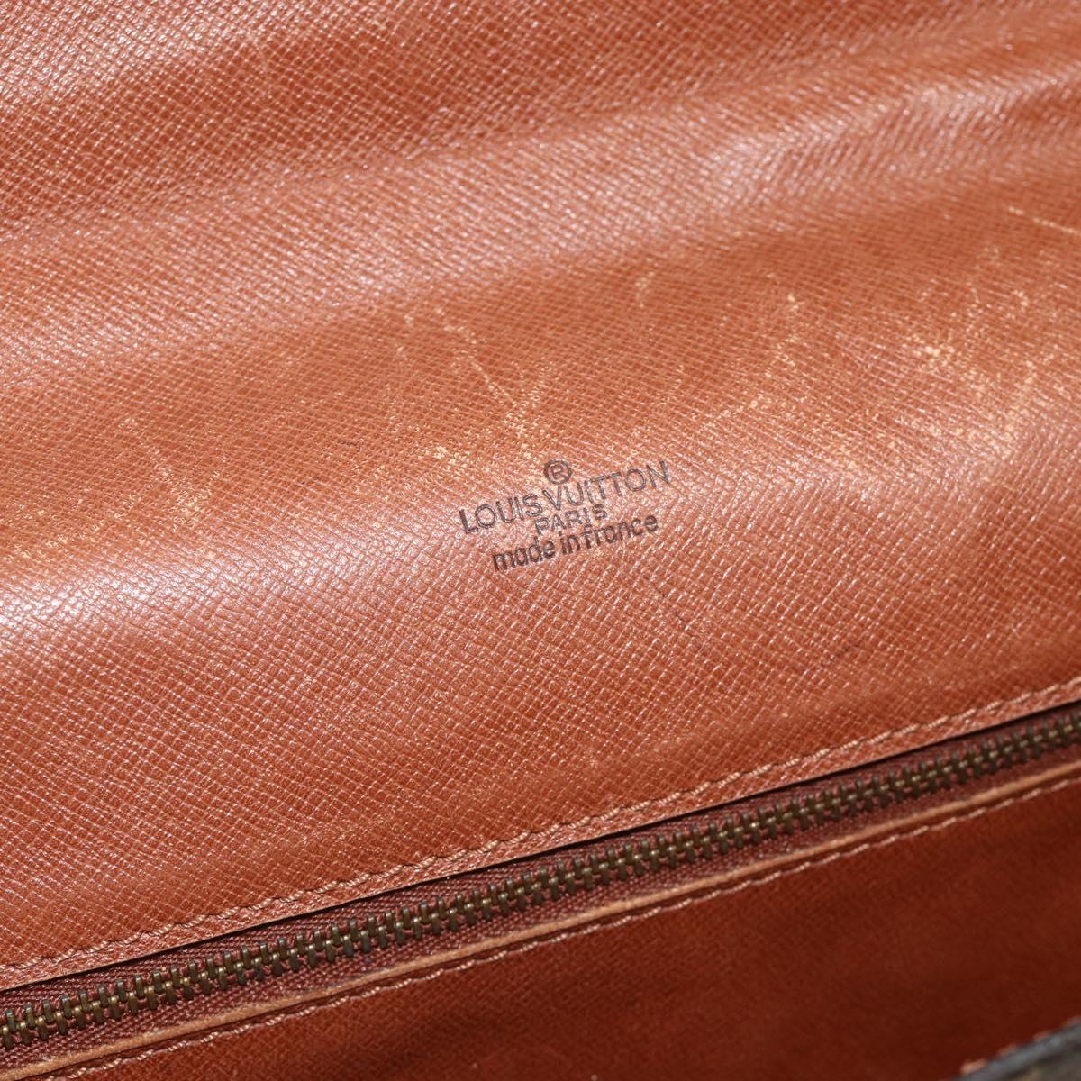 LOUIS VUITTON Monogram Porte Documents Bandouliere Bag M53338 LV Auth ka4083