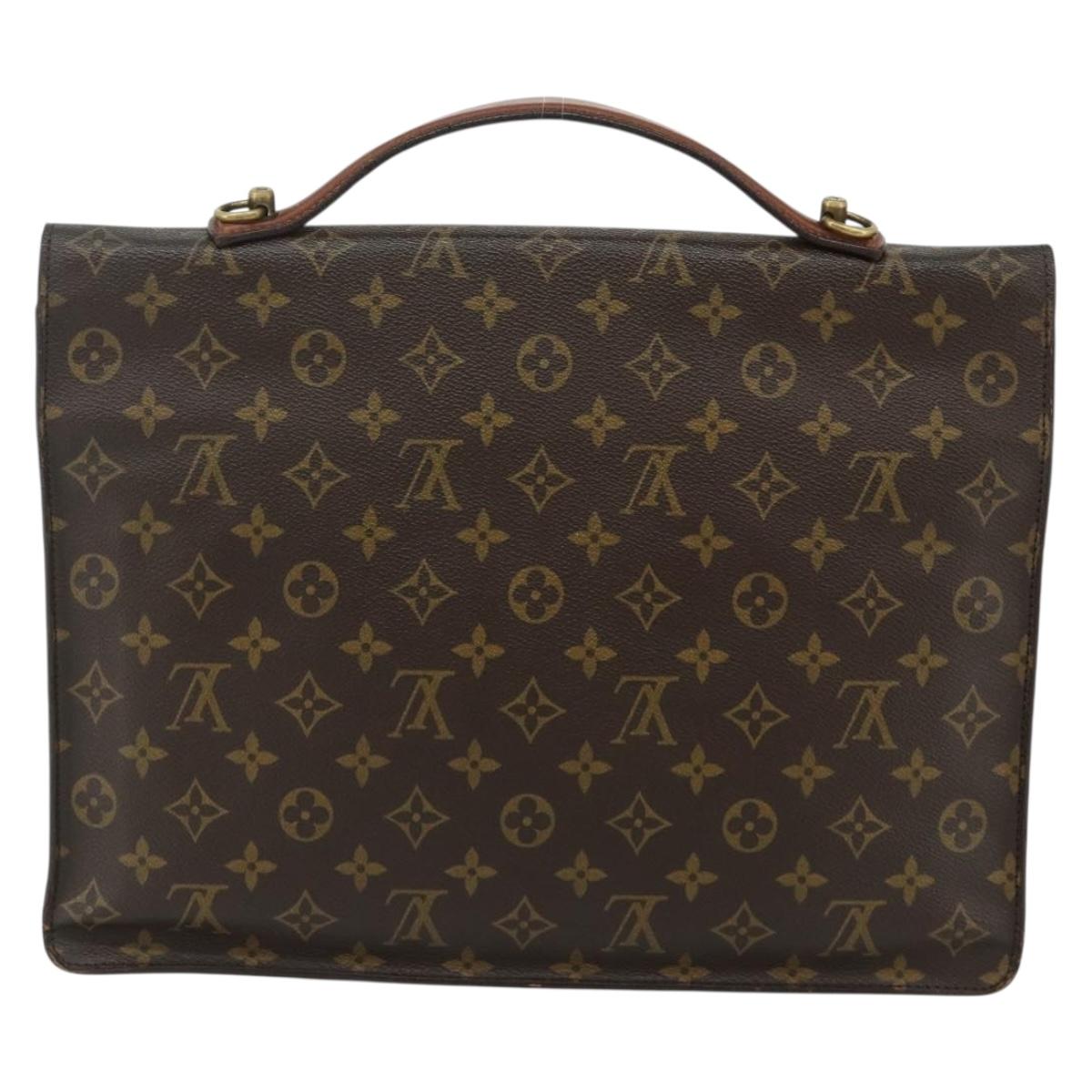LOUIS VUITTON Monogram Porte Documents Bandouliere Bag M53338 LV Auth ka4083
