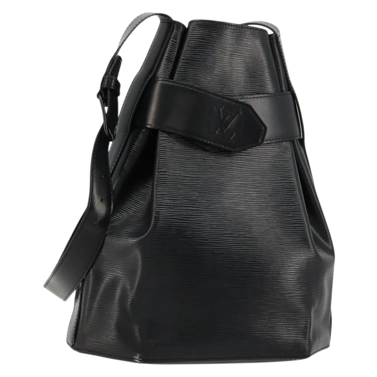 LOUIS VUITTON Epi Sac Depaule GM Shoulder Bag Black M80155 LV Auth ka4089