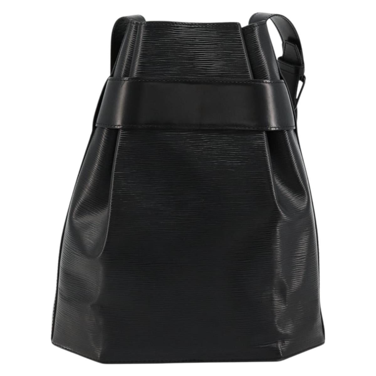 LOUIS VUITTON Epi Sac Depaule GM Shoulder Bag Black M80155 LV Auth ka4089