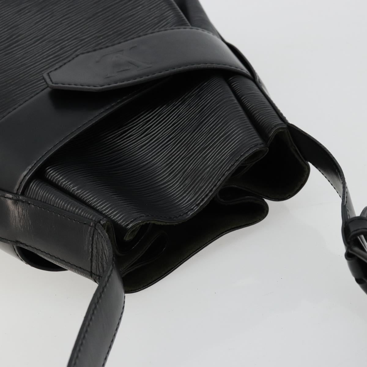 LOUIS VUITTON Epi Sac Depaule GM Shoulder Bag Black M80155 LV Auth ka4089