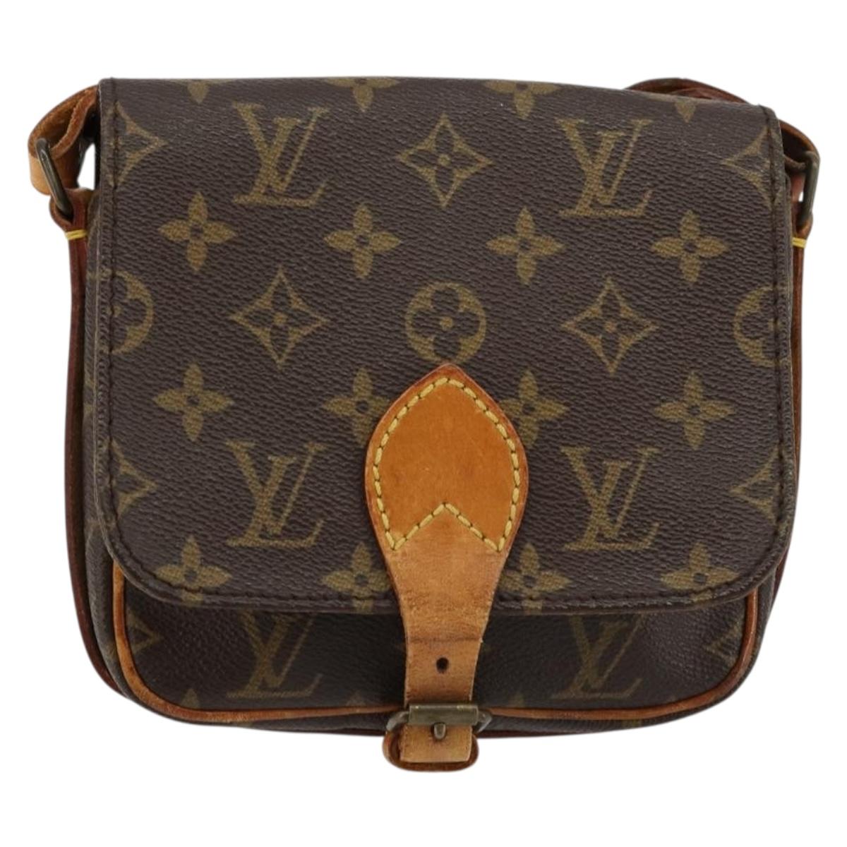 LOUIS VUITTON Monogram Cartouchiere PM Shoulder Bag M51254 LV Auth ka4092