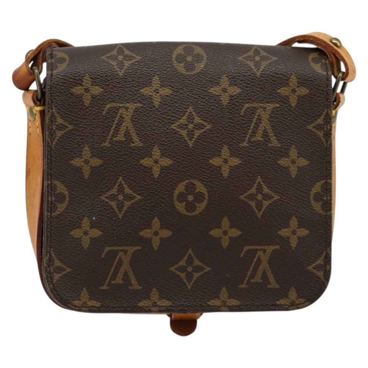 LOUIS VUITTON Monogram Cartouchiere PM Shoulder Bag M51254 LV Auth ka4092
