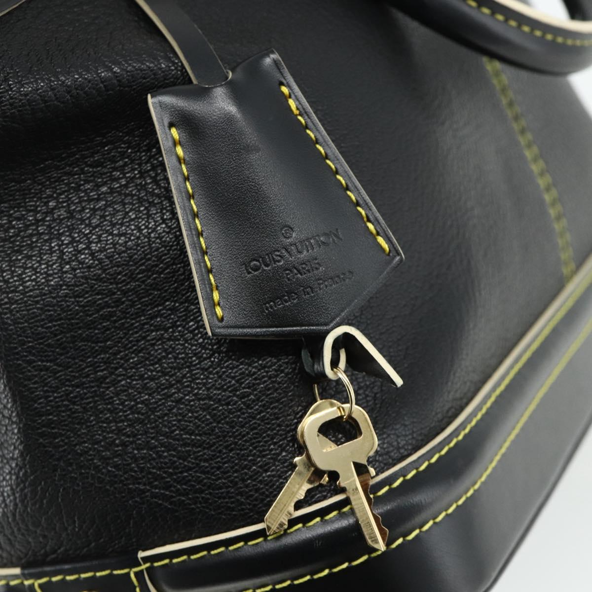LOUIS VUITTON Suhari Lockit PM Hand Bag Leather Black M91888 LV Auth ka4094A