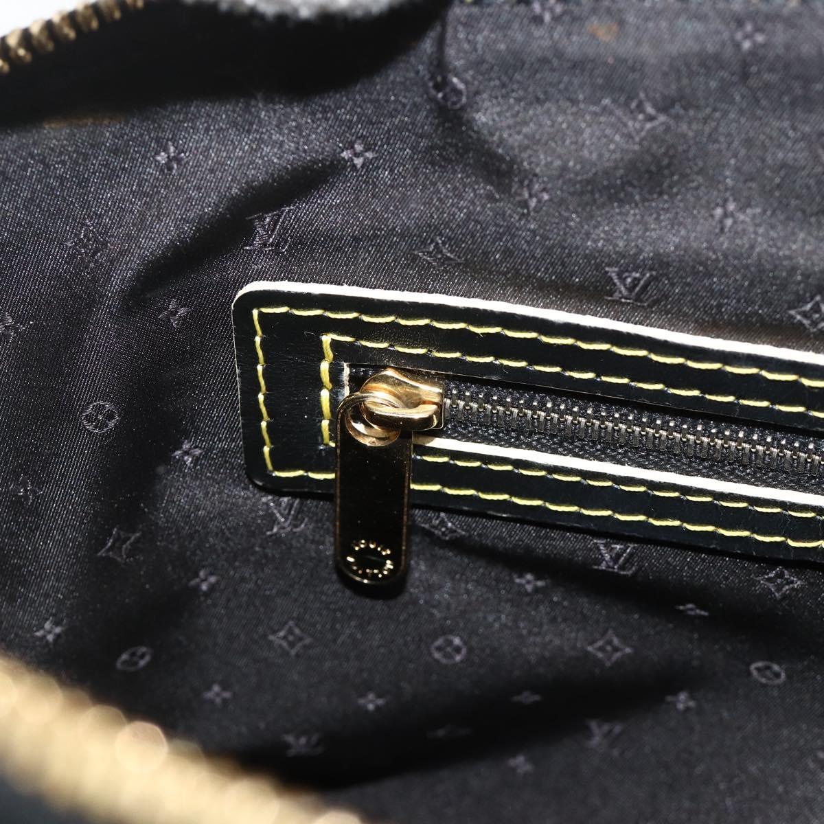 LOUIS VUITTON Suhari Lockit PM Hand Bag Leather Black M91888 LV Auth ka4094A