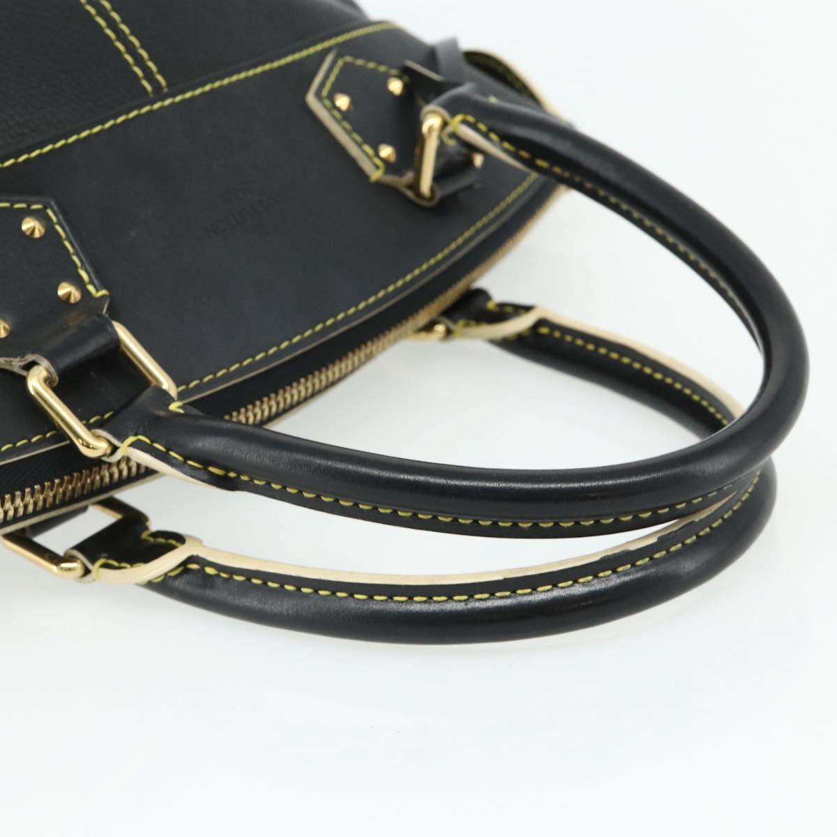 LOUIS VUITTON Suhari Lockit PM Hand Bag Leather Black M91888 LV Auth ka4094A