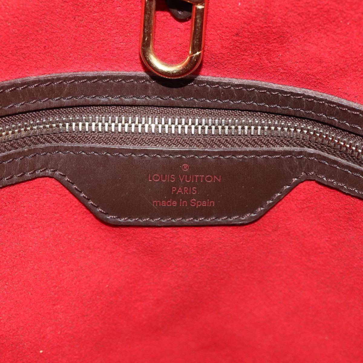 LOUIS VUITTON Damier Ebene Hampstead MM Tote Bag N51204 LV Auth ka4096