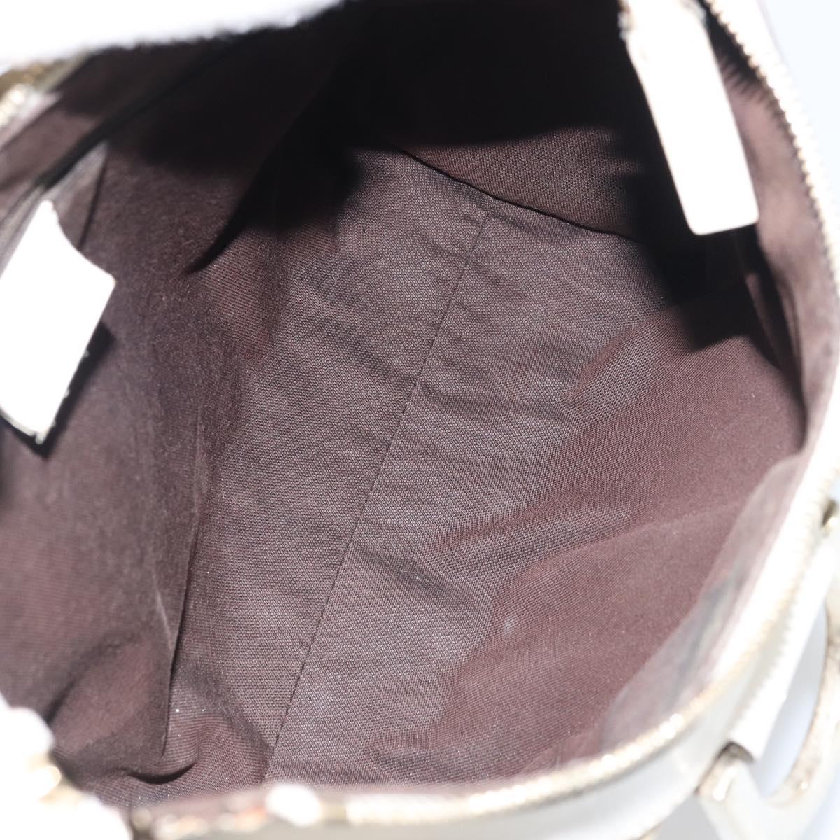 GUCCI GG Canvas Abbey Hand Bag Beige Gold 190525 Auth ka410