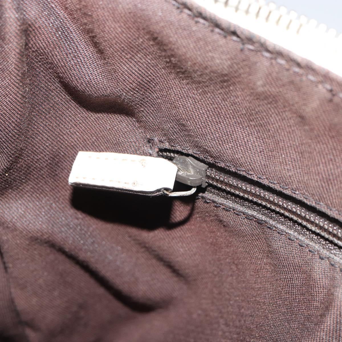 GUCCI GG Canvas Abbey Hand Bag Beige Gold 190525 Auth ka410