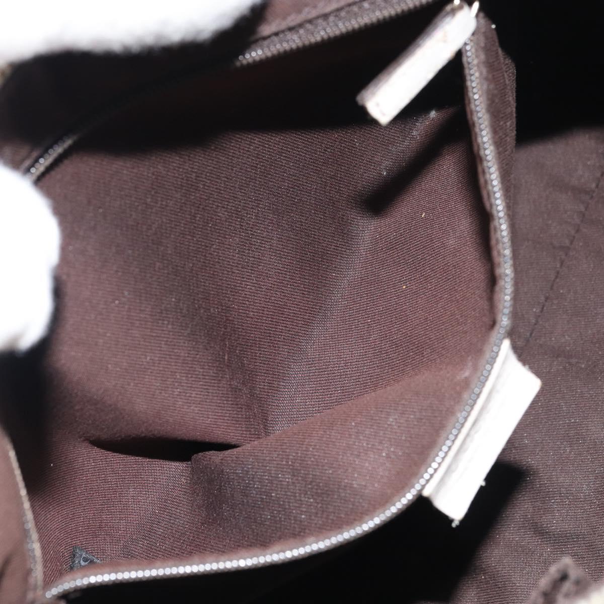 GUCCI GG Canvas Abbey Hand Bag Beige Gold 190525 Auth ka410