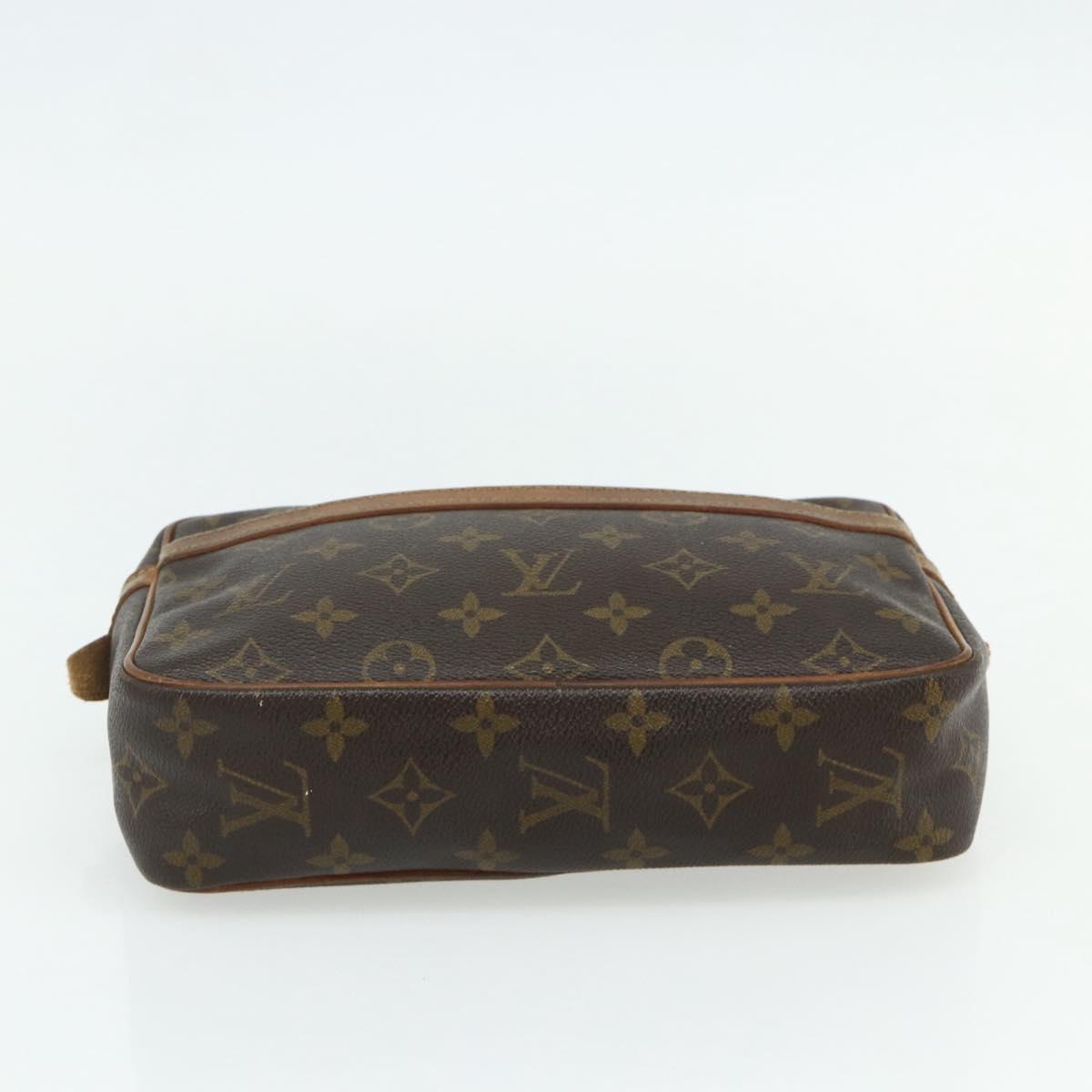 LOUIS VUITTON Monogram Compiegne 23 Clutch Bag M51847 LV Auth ka4101