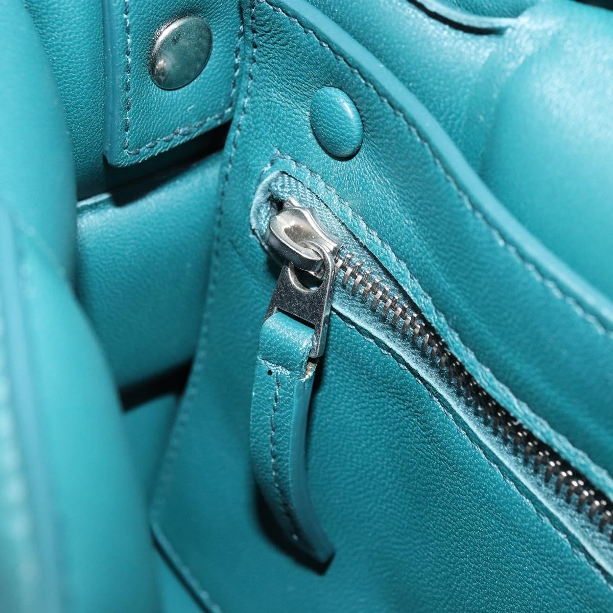 BOTTEGA VENETA MAXI INTRECCIATO Padded Cassette Bag Leather Green Auth ka4105SAV