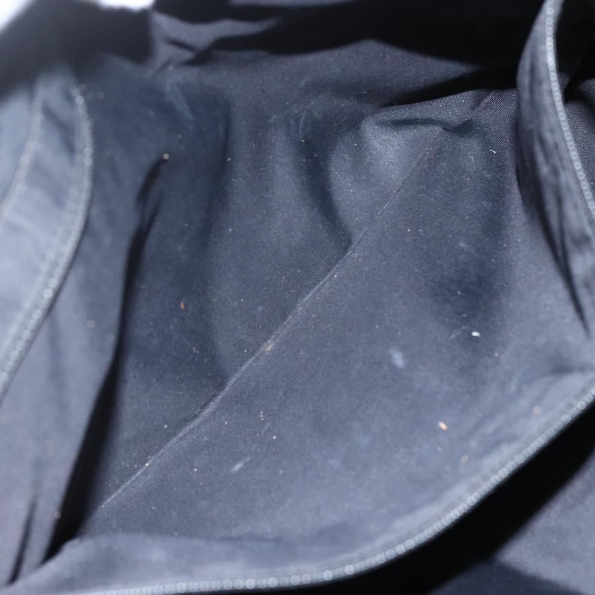 CHANEL New Travel Line Tote Bag Nylon Black gold CC Auth ka411