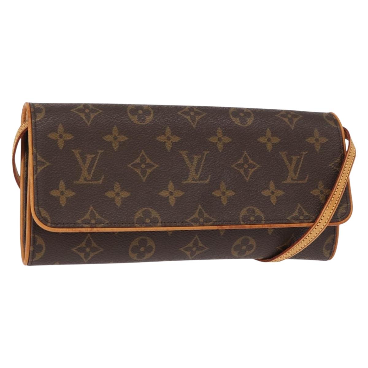 LOUIS VUITTON Monogram Pochette Twin GM Shoulder Bag M51852 LV Auth ka412