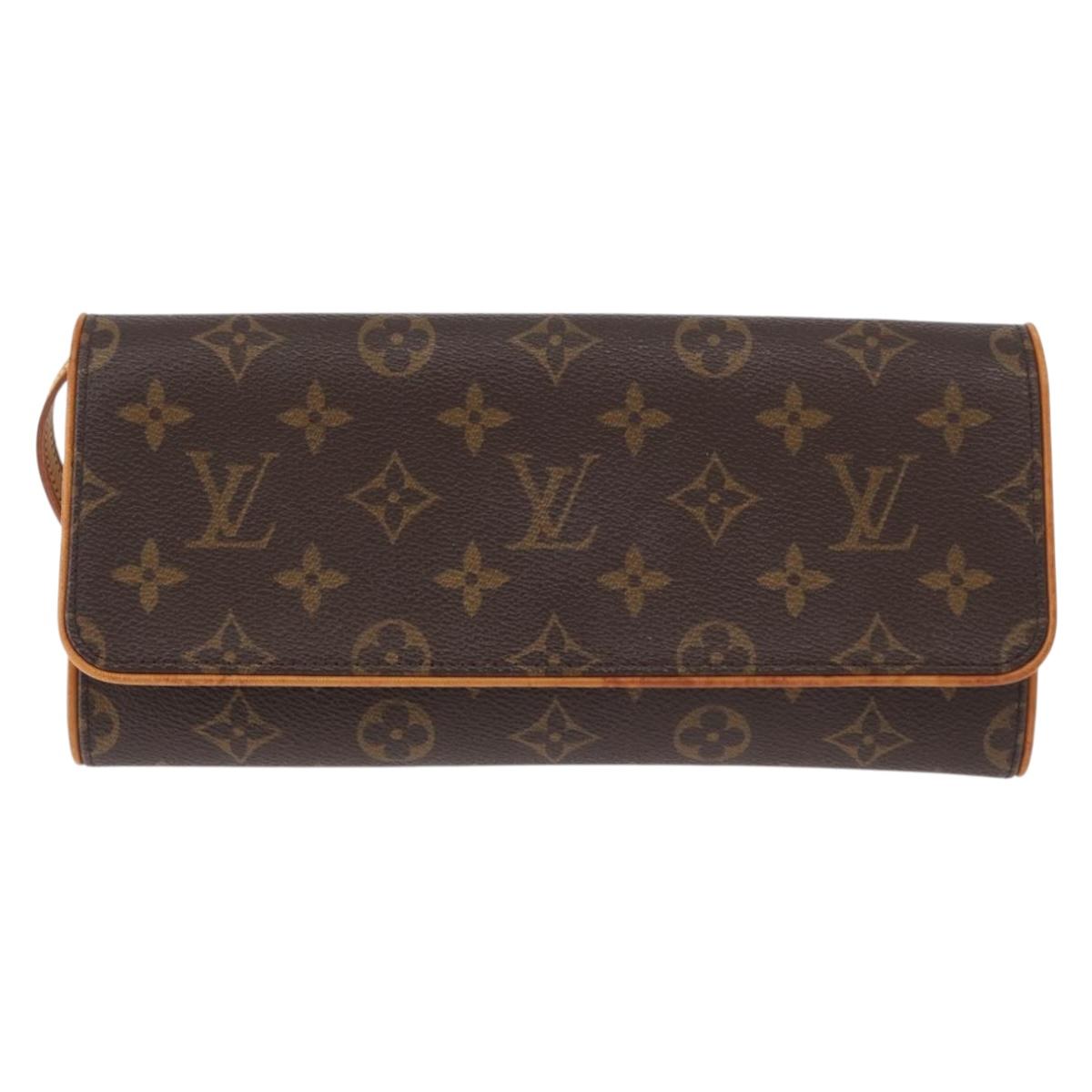 LOUIS VUITTON Monogram Pochette Twin GM Shoulder Bag M51852 LV Auth ka412