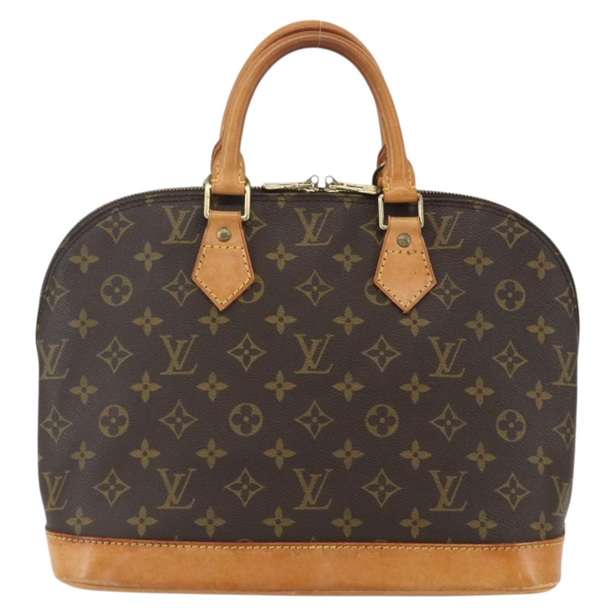 LOUIS VUITTON Monogram Alma Hand Bag M51130 LV Auth ka413