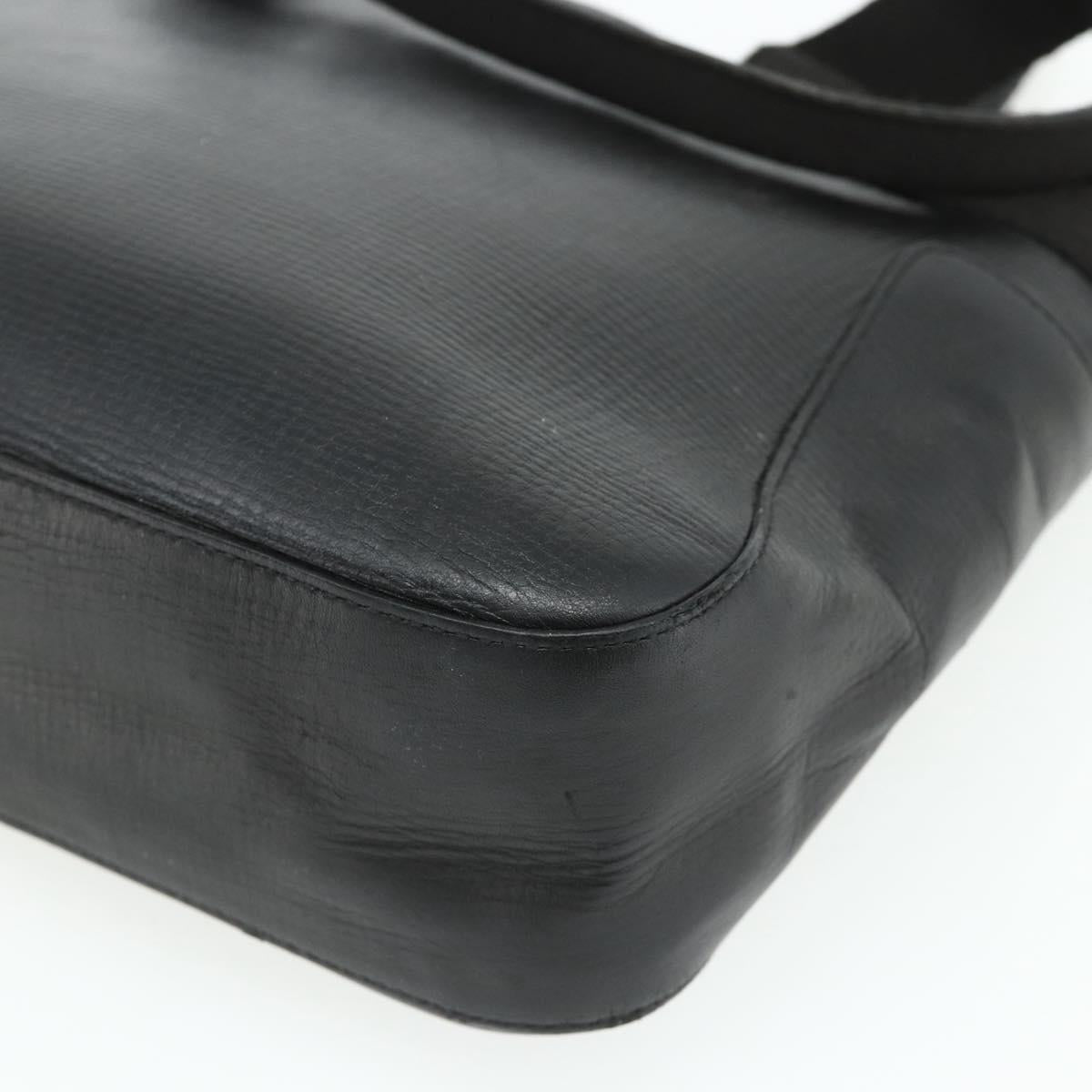 GUCCI Hand Bag Leather Black Silver 73983 Auth ka4138