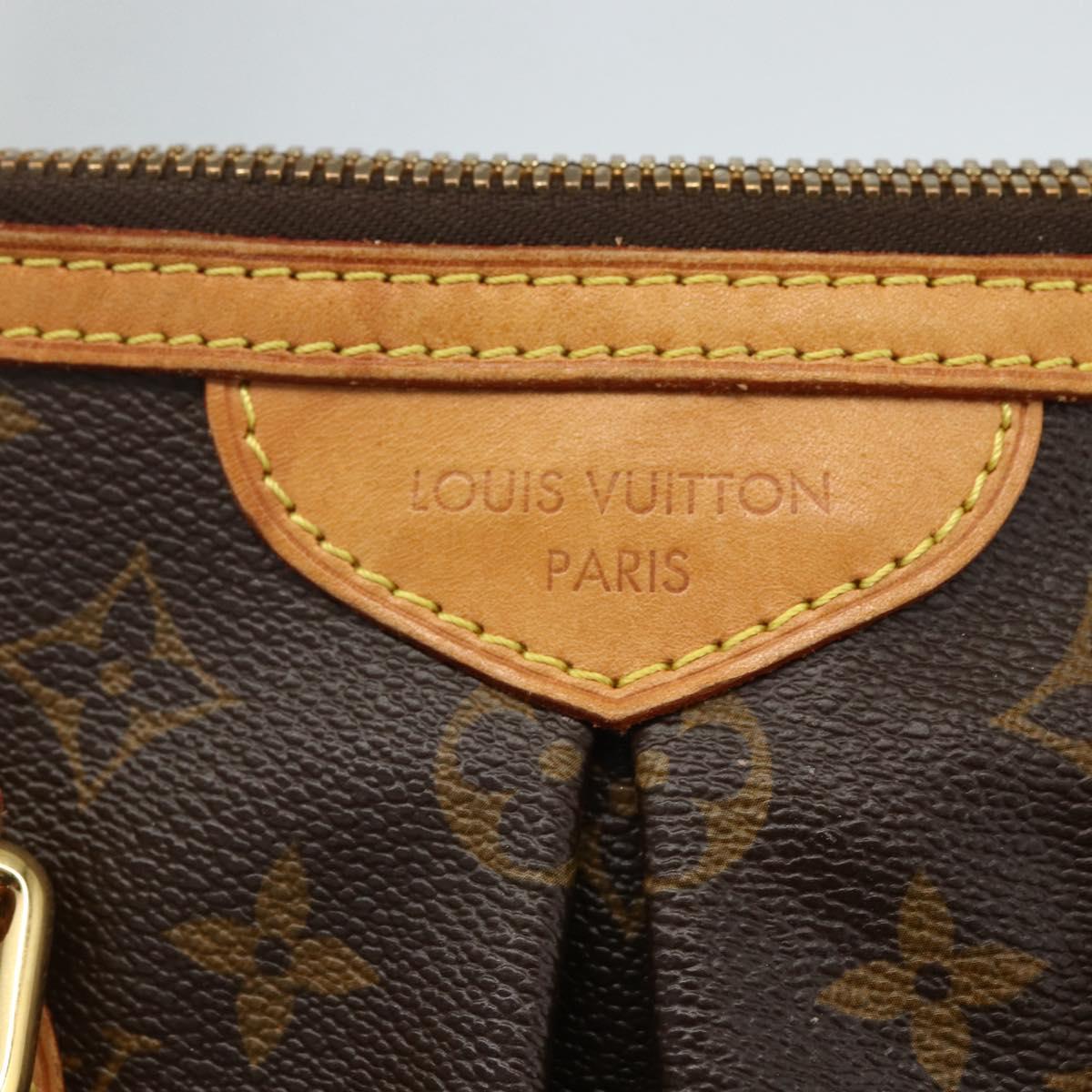 LOUIS VUITTON Monogram Palermo PM Tote Bag M40145 LV Auth ka414