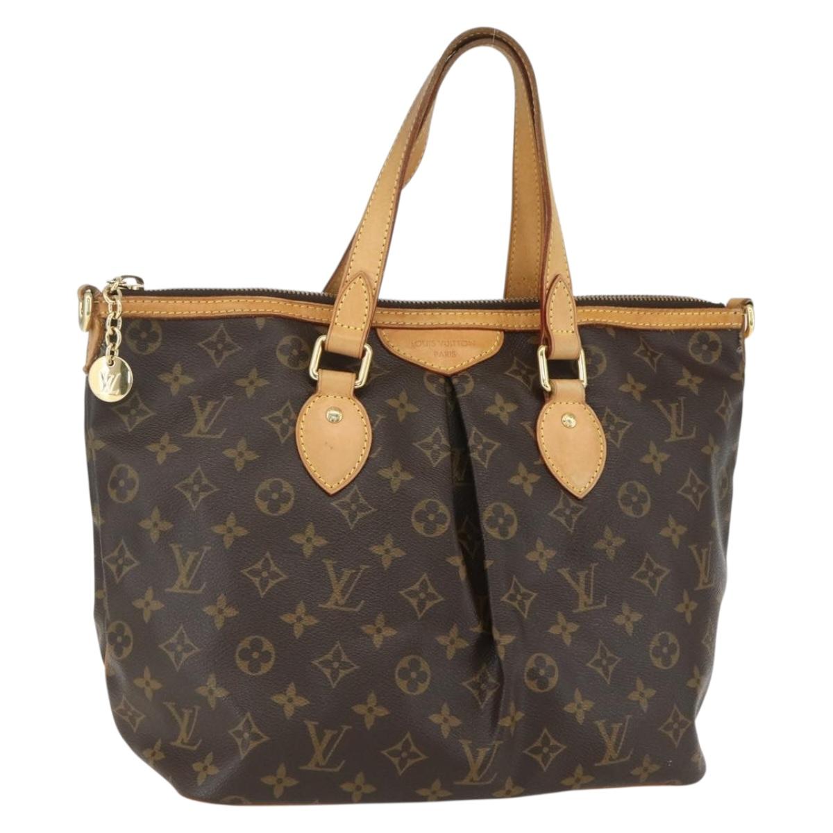 LOUIS VUITTON Monogram Palermo PM Tote Bag M40145 LV Auth ka414