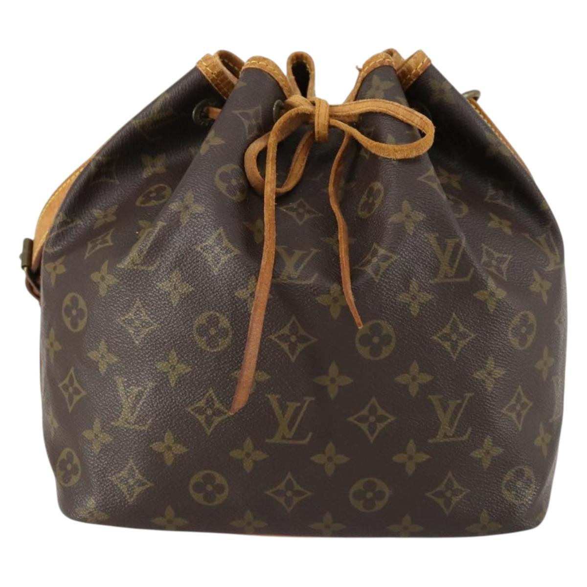 LOUIS VUITTON Monogram Petit Noe Shoulder Bag M42226 LV Auth ka415