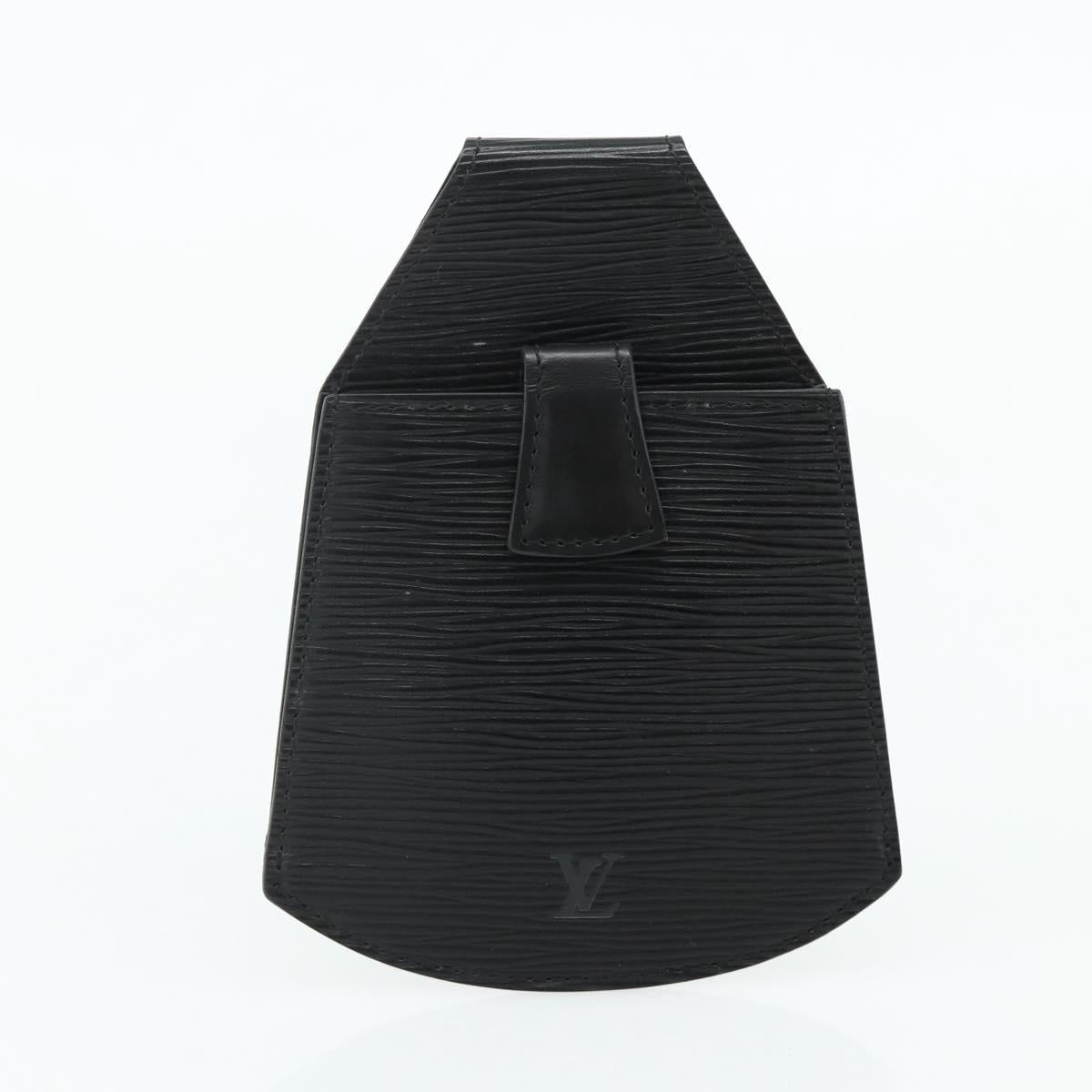 LOUIS VUITTON Epi Sherwood Sac Depaul Pouch 2 Set Black LV Auth ka4153