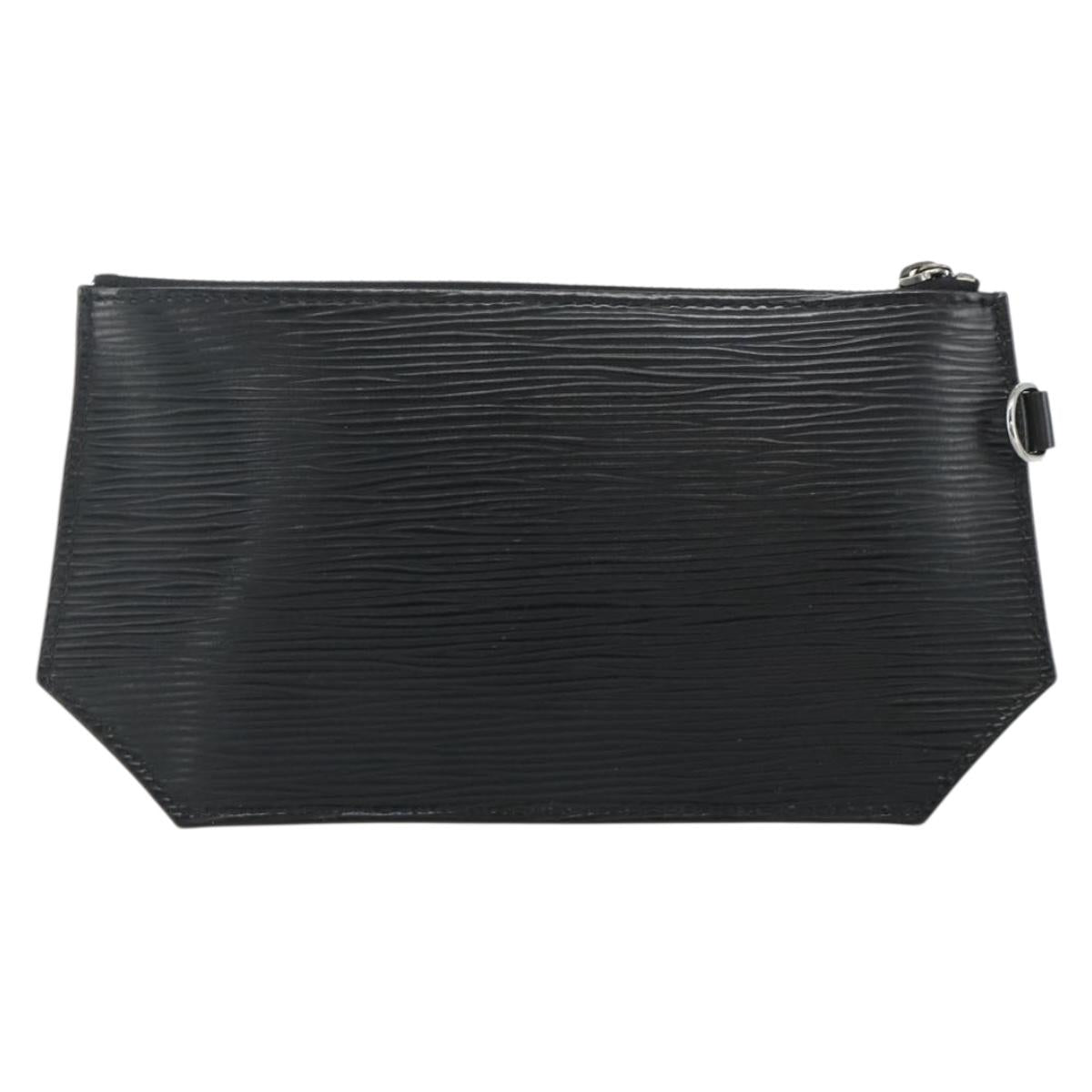 LOUIS VUITTON Epi Sherwood Sac Depaul Pouch 2 Set Black LV Auth ka4153